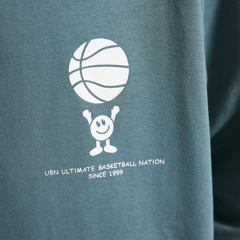 Printed hoodie "Logan" Green